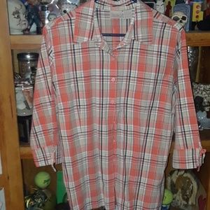 3/4 sleeve button up